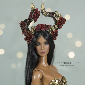 Photo of Рога на кукол 1/6 на ОГ 8.5-9.5 (ФР, Межевика, и пр.)