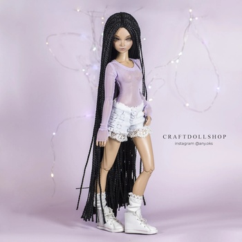 Photo of Парик 6-7 Minifee (17см) Экстра длинный черный