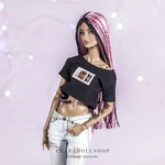 Photo of Парик на ОГ 8.9 (ФР, Межевика, и пр.) - розовый + черный