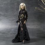 Photo of Пояс черный с золотом для Fashion Royalty