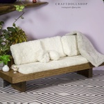 Photo of Диван для кукол 1/6 30см "Дуб - палисандр"