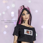 Photo of Парик на ОГ 8.9 (ФР, Межевика, и пр.) - розовый + черный