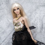 Photo of Корсаж - цветы на бежевом (Золочение Поталью) на классическое ФР тело