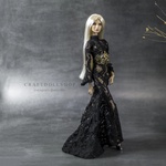 Photo of Пояс черный с золотом для Fashion Royalty