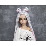 Photo of Парик "серо-розовый" 6-7 Minifee (голова 17см)
