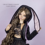 Photo of Комплект 2 (юбка, чулочки, топ, кофточка с ушками)