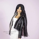 Photo of Парик на ОГ 8.9 (ФР, Межевика, и пр.) - черный с розовым