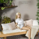 Photo of Диван для кукол 1/6 30см "Розовая акация"