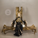 Photo of Кресло - Паук для кукол 1/4 - дерево Орех