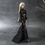 Photo of Пояс черный с золотом для Fashion Royalty