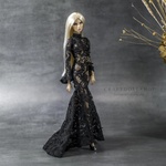 Photo of Пояс черный с золотом для Fashion Royalty
